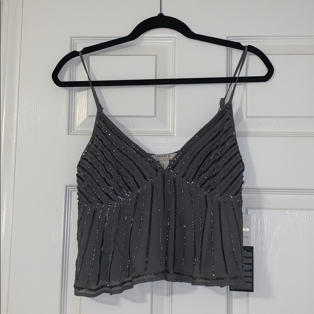 NWT Forever 21 Beaded Shirt